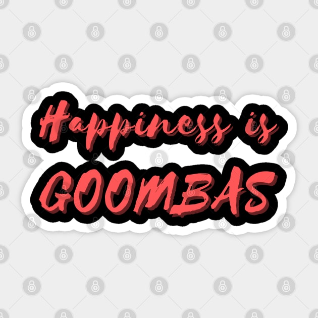 Happiness is Goombas Sticker by Eat Sleep Repeat